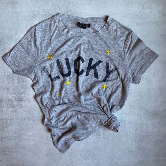 TOPSHOP soft lucky tee - Picture 1 of 8